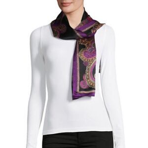 LAUREN Ralph Lauren - Oana Silk Oblong Scarf (Black)